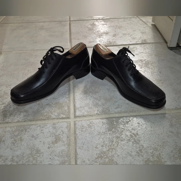 Bally Men's VERONA Black Leather Dress Shoes - Picture 4 of 11